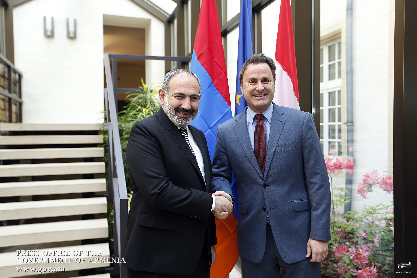 Nikol Pashinyan pays working visit to the Grand Duchy of Luxembourg Meeting with Luxembourg Prime Minister Xsavier Bettel 