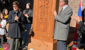 Հայոց ցեղասպանության զոհերի հիշատակին նվիրված խաչքարի բացման արարողություն Գերարդսբերգեն քաղաքում