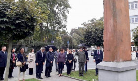 Wreath laying ceremony on the anniversary of the aggression unleashed by Azerbaijan against Artsakh
