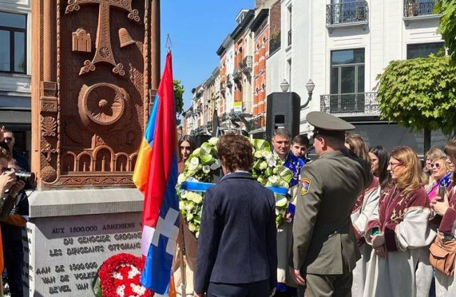 A number of events dedicated to the 107th anniversary of the Armenian Genocide took place in Belgium