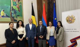 The Ambassador of Armenia in Brussels met with the Armenian candidates for the Belgian elections