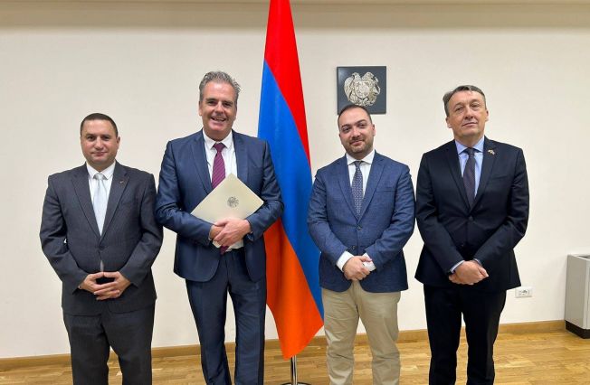 The Ceremony of handing over of the Certificate of Bertrand Verkaeren, Honorary Consul of Armenia to Flanders was held at the Ministry of Foreign Affairs