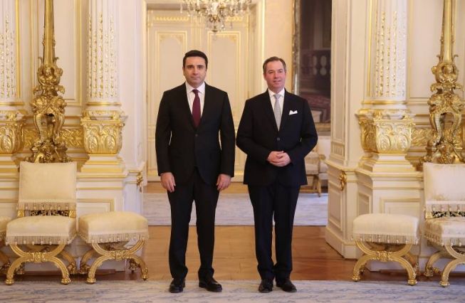 Alen Simonyan meets with His Royal Highness Crown Prince of Luxembourg