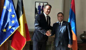Ambassador Tigran Balayan’s Meeting with President of the Belgian Senate Vincent Blondel